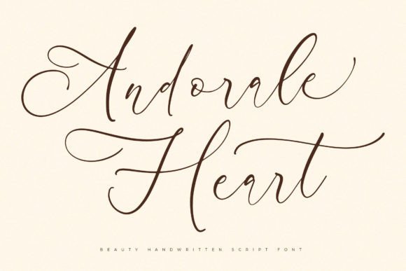 Andorale Heart: A Modern Luxury Script for Digital Branding