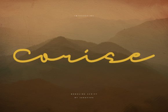 Corise: A Craft-Friendly Script Font for Your Product Designs