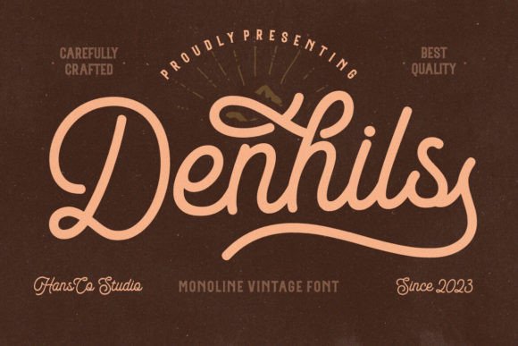 Denhils: The Friendly Vintage Font for Modern Businesses