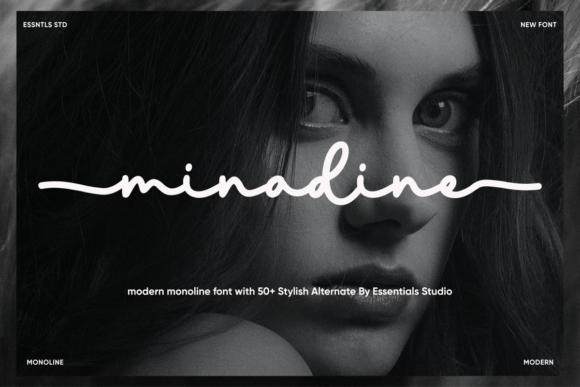 Minadine: A Modern Monoline Font for Characterful Branding