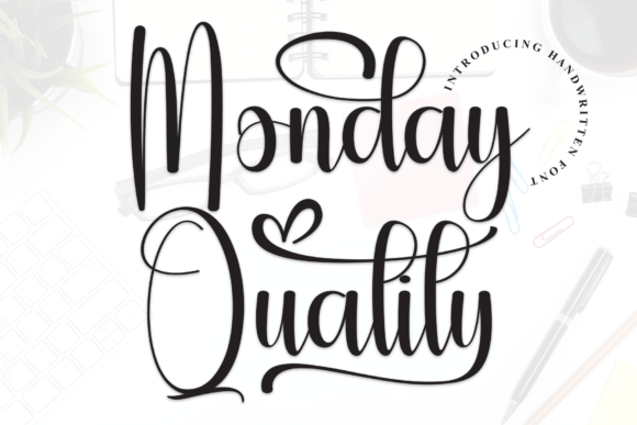 Monday Quality Font: A Friendly Handwritten Typeface for Modern Marketers