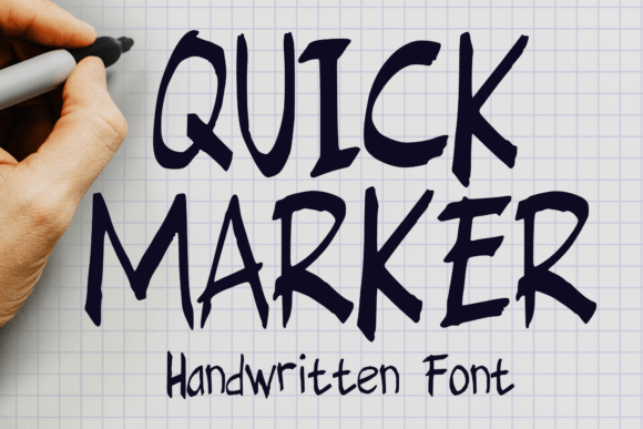 Quick Marker Font: A Handwritten Skinny Typeface for Modern Campaigns