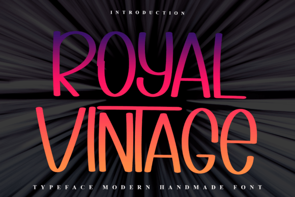 Royal Vintage Typeface: Adding Decorative Charm to Your Brand