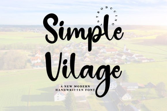 Simple Vilage: A Versatile Script Font for Digital Design