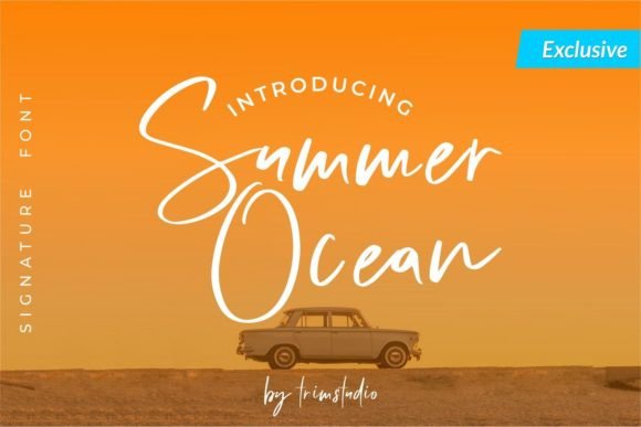 Summer Ocean Font: A Handwritten Script Font for Creative Businesses