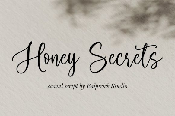 The Editorial Personality of Honey Secrets Font