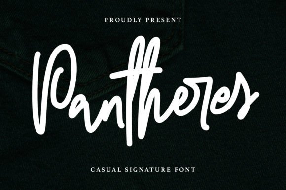 The Pantheres Font: Your Brush-Handcrafted Signature