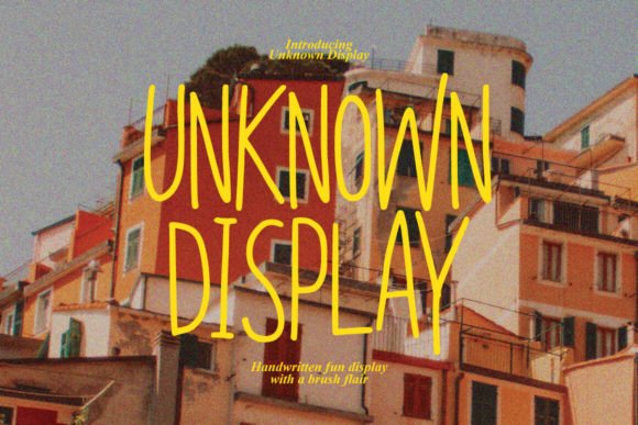 Unknown Display: A Versatile Font for Creative Branding