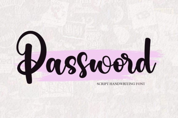 Using Password: A Stylish Handwritten Font for Modern Web Design