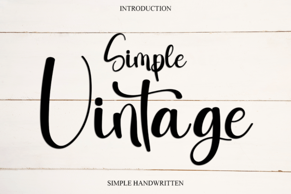 Why Simple Vintage Is More Than Just a Pretty Font